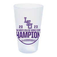 Wholesale-NCAA Men's CWS Champions LSU Tigers Men's College World Series Champio 16 oz Silicone Pint Glass
