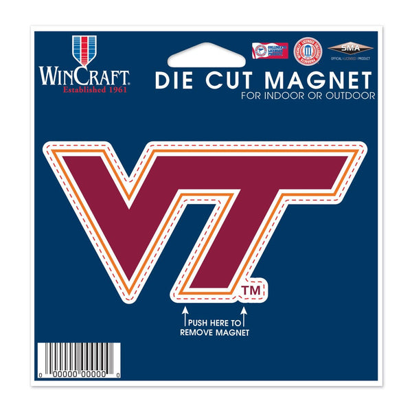 Virginia Tech Hokies Die Cut Magnet 4.5" x 6"