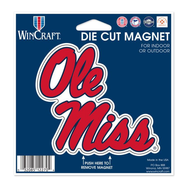 Wholesale-Ole Miss Rebels Die Cut Magnet 4.5" x 6"