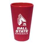 Ball State Cardinals RED 16 oz Silicone Pint Glass