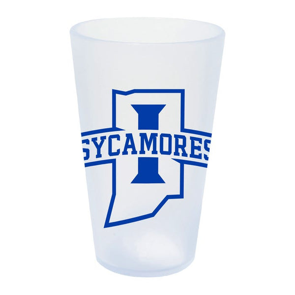 Indiana State Sycamores 16 oz Silicone Pint Glass