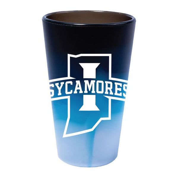 Indiana State Sycamores 16 oz Silicone Pint Glass