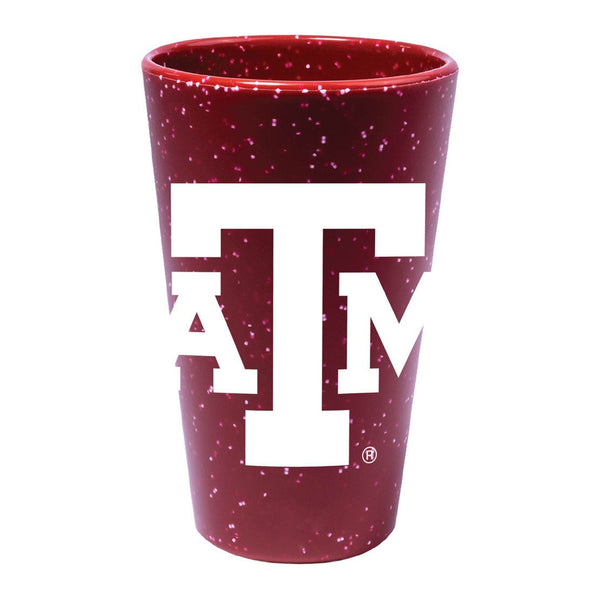 Texas A&M Aggies RED SPECKLE 16 oz Silicone Pint Glass