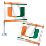 Miami Hurricanes Car Flag 11.75" x 14"