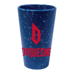 Duquesne Dukes BLUE SPECKLE 16 oz Silicone Pint Glass