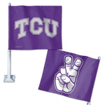 Wholesale-TCU Horned Frogs Car Flag 11.75" x 14"