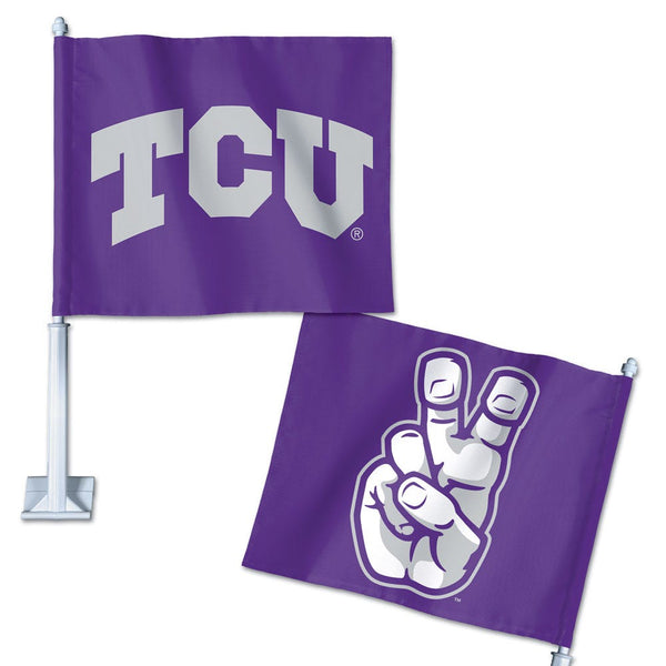 TCU Horned Frogs Car Flag 11.75" x 14"