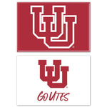 Utah Utes Rectangle Magnet, 2pack 2" x 3"