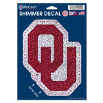 Wholesale-Oklahoma Sooners Shimmer Decals 5" x 7"