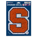 Wholesale-Syracuse Orange Shimmer Decals 5" x 7"