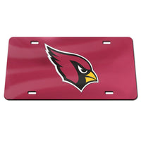 Arizona Cardinals Logo Specialty Acrylic License Plate