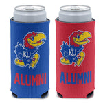 Kansas Jayhawks ALUMNI 12 oz Slim Can Cooler