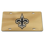 New Orleans Saints Logo Specialty Acrylic License Plate