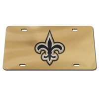 New Orleans Saints Logo Specialty Acrylic License Plate