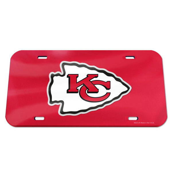 Kansas City Chiefs Logo Specialty Acrylic License Plate