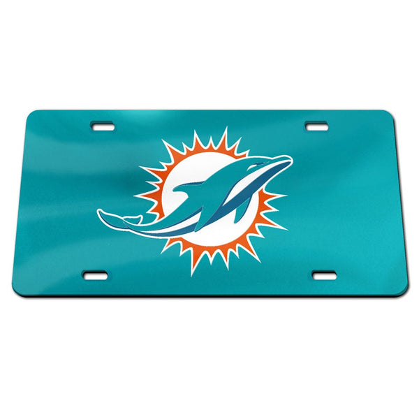 Miami Dolphins Logo Specialty Acrylic License Plate