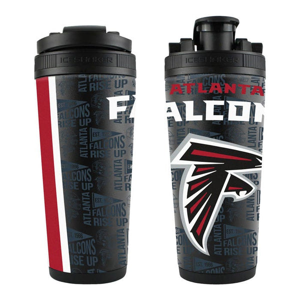 Atlanta Falcons Black 26oz 4D Stainless Steel Ice Shaker