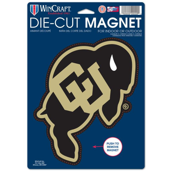 Wholesale-Colorado Buffaloes Die Cut Logo Magnet 6.25" x 9"