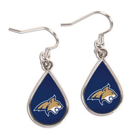 Wholesale-Montana State Bobcats Earrings Jewelry Carded Tear Drop
