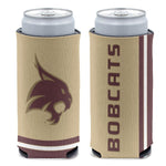 Wholesale-Texas State Bobcats 12 oz Slim Can Cooler