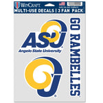 Wholesale-Angelo State Rams Multi Use 3 Fan Pack