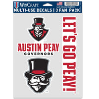 Austin Peay State Governors Multi Use 3 Fan Pack