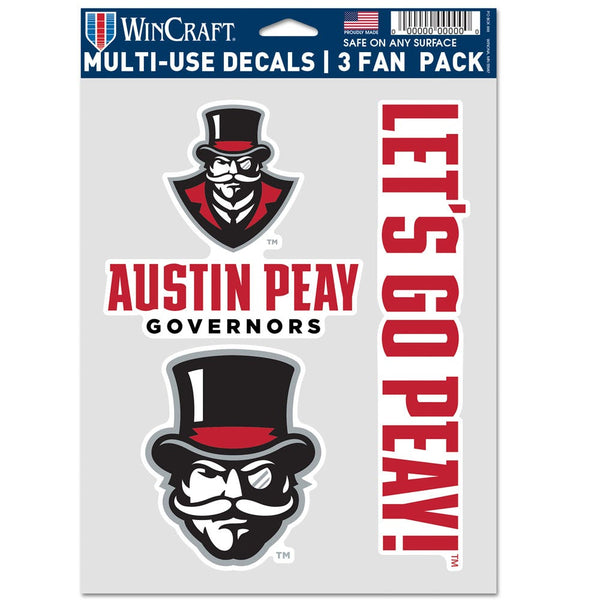 Austin Peay State Governors Multi Use 3 Fan Pack