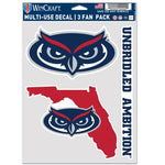 Florida Atlantic Owls Multi Use 3 FAN PACK