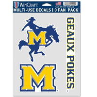 McNeese State Cowboys Multi Use 3 Fan Pack