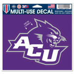 Wholesale-Abilene Christian Wildcats Multi-Use Decal - cut to logo 5" x 6"
