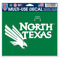 Wholesale-North Texas Mean Green Multi-Use Decal - cut to logo 5" x 6"