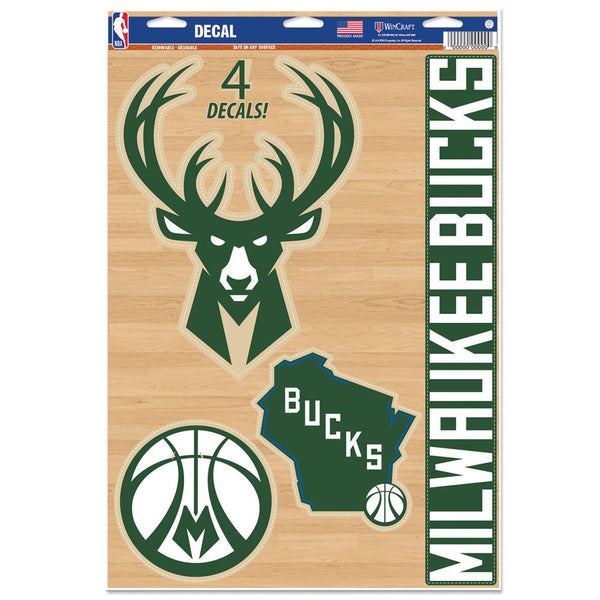 Milwaukee Bucks Multi-Use Decal 11" x 17"