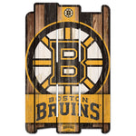 Boston Bruins Wood Fence Sign