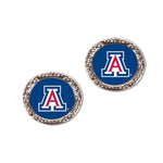 Wholesale-Arizona Wildcats Earrings Jewelry Carded Round