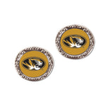 Missouri Tigers Earrings Jewelry Carded Round
