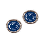 Penn State Nittany Lions Earrings Jewelry Carded Round
