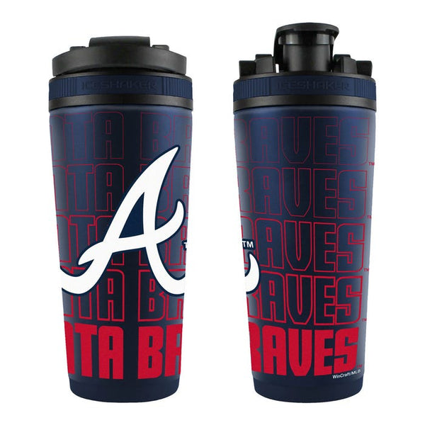Atlanta Braves 26oz 4D Stainless Steel Ice Shaker