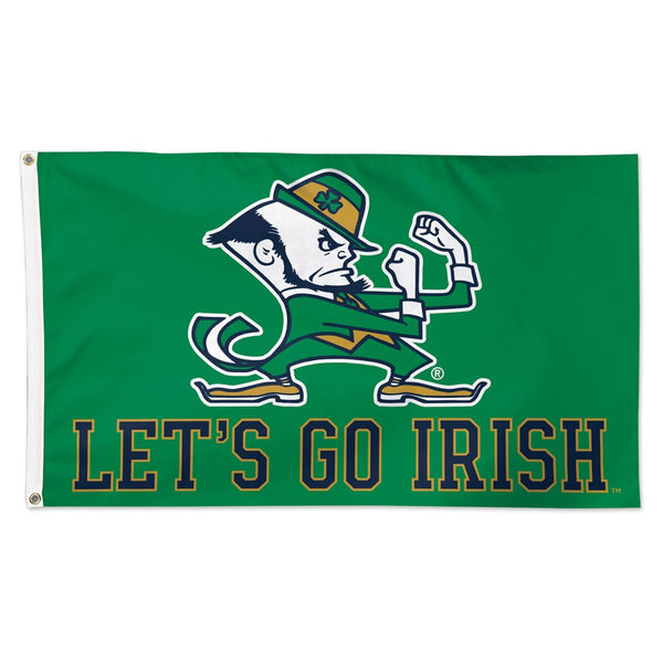 Notre Dame Fighting Irish LEPRECHAUN Flag - Deluxe 3' X 5'