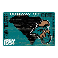 Wholesale-Coastal Carolina Chanticleers Wood Sign 11" x 17" 1/4" thick