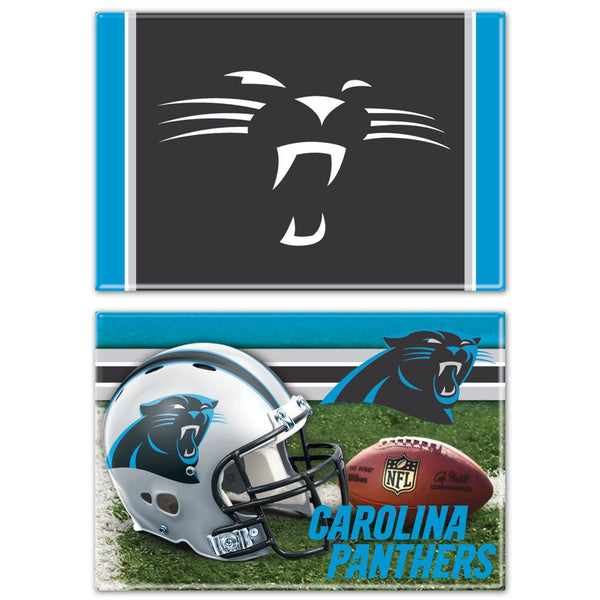 Carolina Panthers Rectangle Magnet, 2pack 2" x 3"