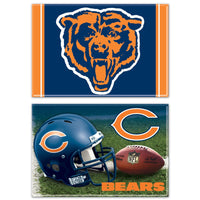 Chicago Bears Rectangle Magnet, 2pack 2" x 3"