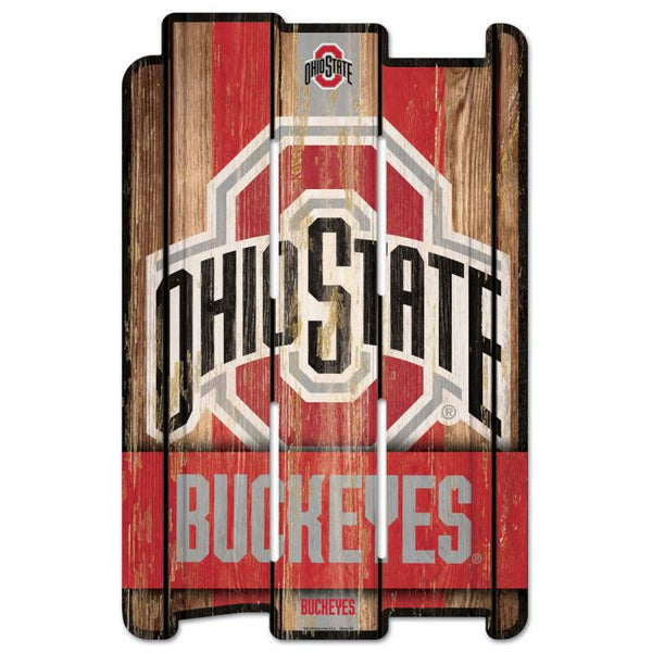 Wholesale-Ohio State Buckeyes Wood Fence Sign