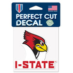 Wholesale-Illinois State Redbirds SLOGAN Perfect Cut Color Decal 4" x 4"