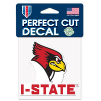 Wholesale-Illinois State Redbirds SLOGAN Perfect Cut Color Decal 4" x 4"