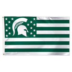 Wholesale-Michigan State Spartans / Stars and Stripes NCAA Flag - Deluxe 3' X 5'