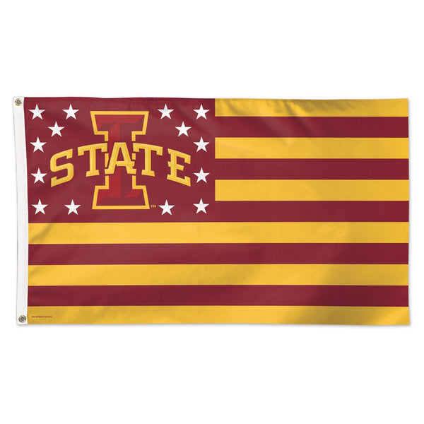 Iowa State Cyclones / Stars and Stripes NCAA Flag - Deluxe 3' X 5'