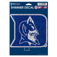 Wholesale-Duke Blue Devils Shimmer Decals 5" x 7"