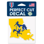 Wholesale-McNeese State Cowboys STATE SHAPE Perfect Cut Color Decal 4" x 4"