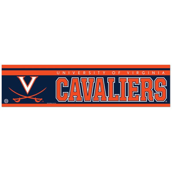 Wholesale-Virginia Cavaliers Bumper Strip 3" x 12"