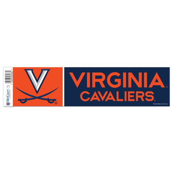 Wholesale-Virginia Cavaliers Bumper Strip 3" x 12"